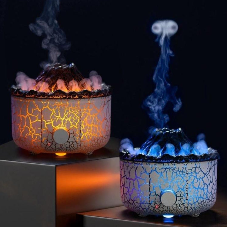 New Creative Volcano Humidifier Aromatherapy Machine Spray Jellyfish Air Flame Humidifier Diffuser - Prestige Pearls