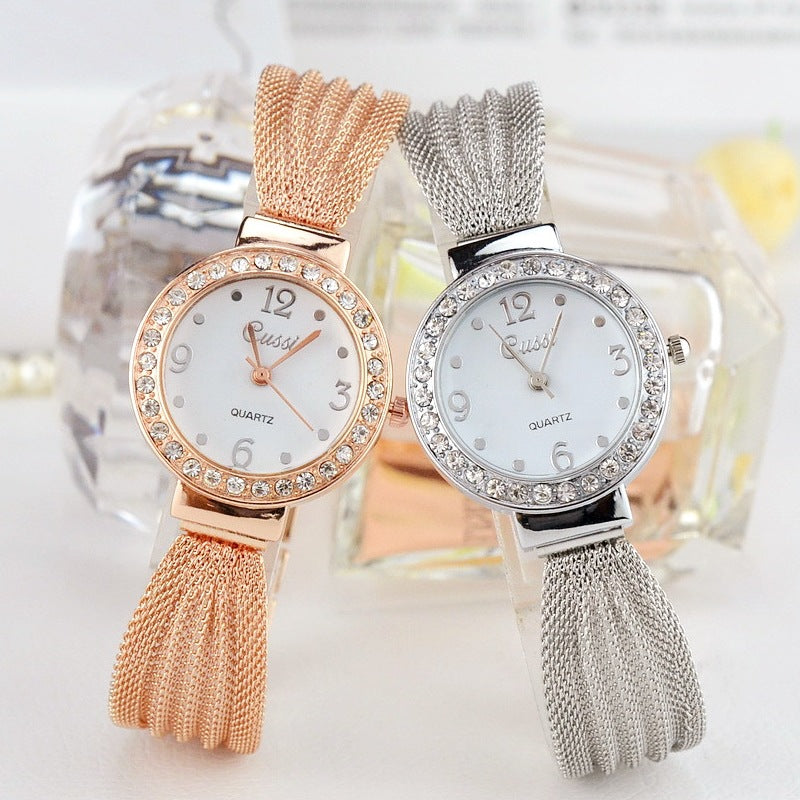 cucci N001__ Gold mesh belt fashion women's watch PrestigePearls