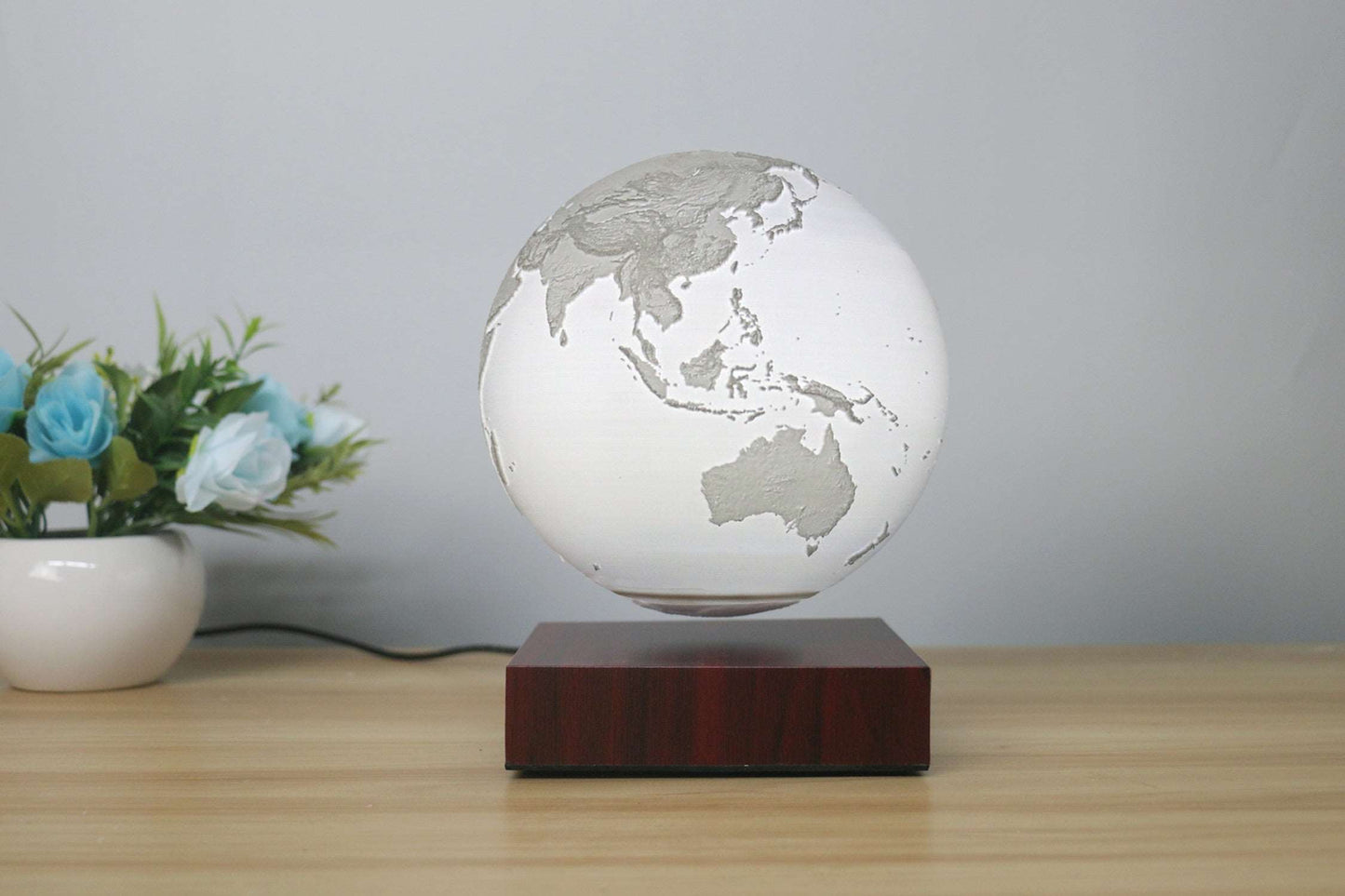 Levitating Earth Jupiter Lamp Magnetic Floating LED Night Light - prestigepearls