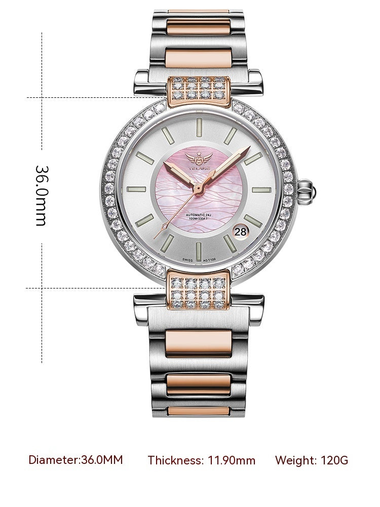 Women's Full-automatic Waterproof Mechanical Watch PrestigePearls