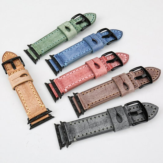 Watch strap with leather PrestigePearls