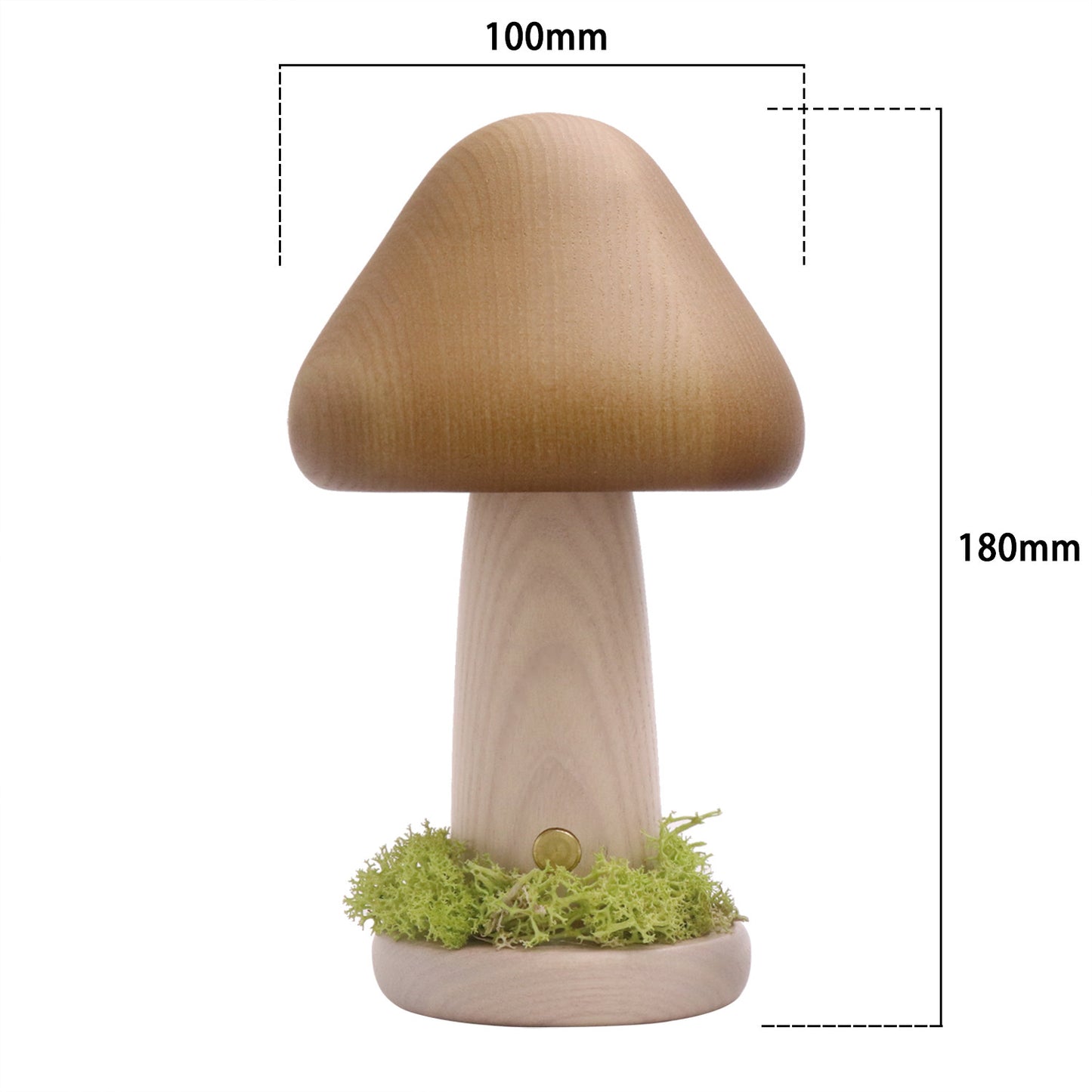 Twisted Mushroom Night Warm Light Touch Bedroom Bedhead Night Light Beech Wood LED USB Decorative Atmosphere Lamps Home Decor PrestigePearls