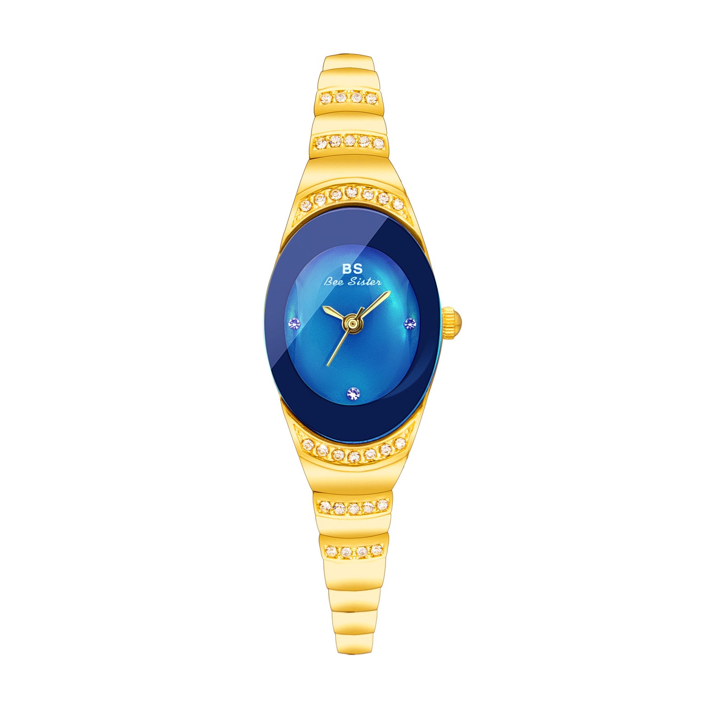 BEE SISTEN FA1640_ Women's gold diamond watch PrestigePearls