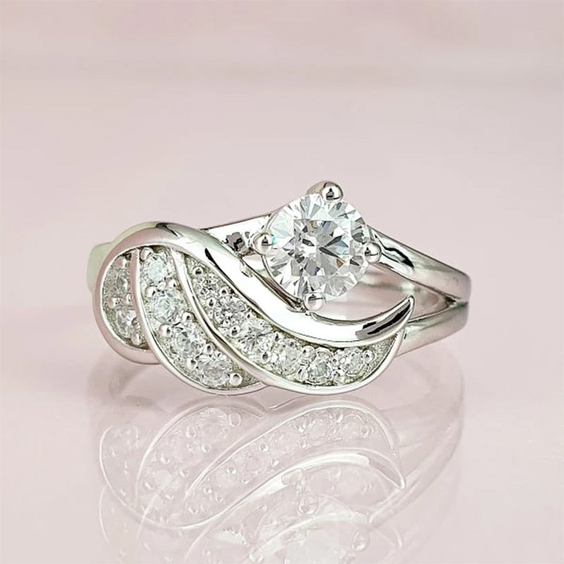 Angel Wing Zircon Ring - prestigepearls