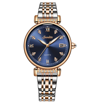 SUNKTA ladies quartz watch waterproof watch PrestigePearls