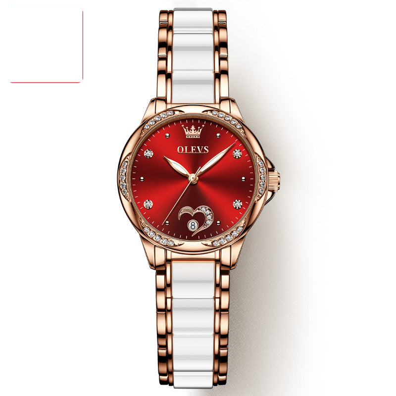 OLEVS__ Fashion Automatic Mechanical Waterproof Ladies Watch PrestigePearls