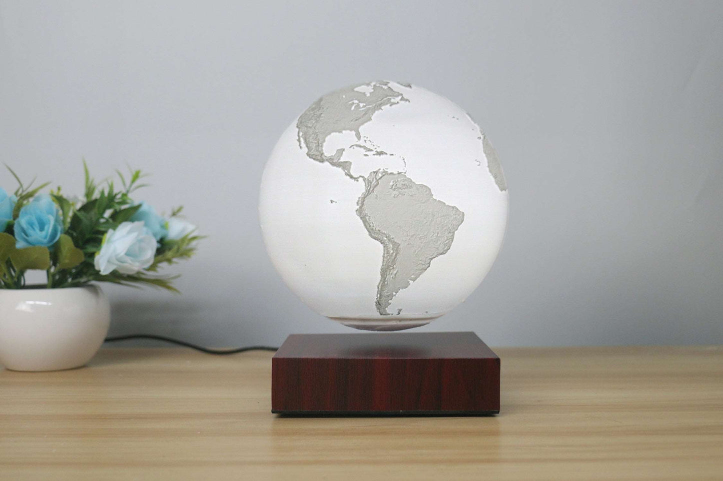 Levitating Earth Jupiter Lamp Magnetic Floating LED Night Light - prestigepearls