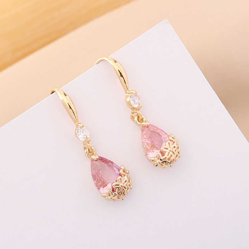 Multicolor Zircon Drop Earrings Women Fashion Long Earrings PrestigePearls