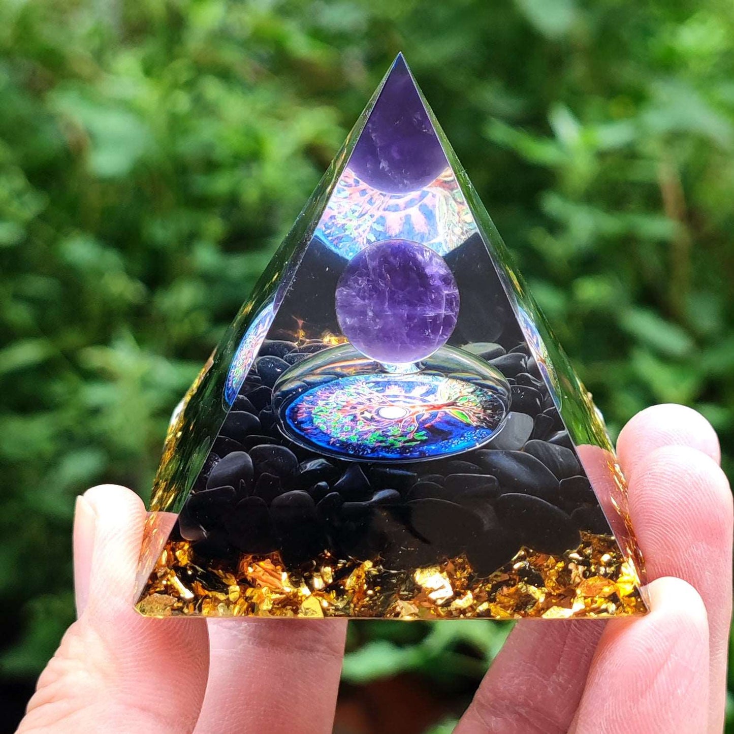 Broken Stone Pyramid Home Crafts Resin Ornaments