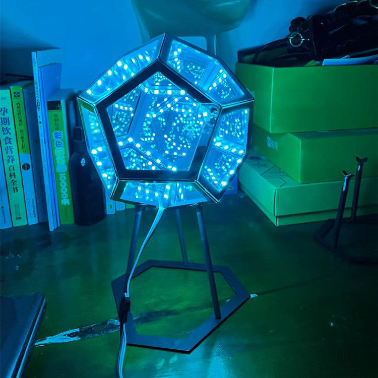 Eternal Glow Night Sphere- Creative Cool Infinite Dodecahedral Night Light - Prestige Pearls