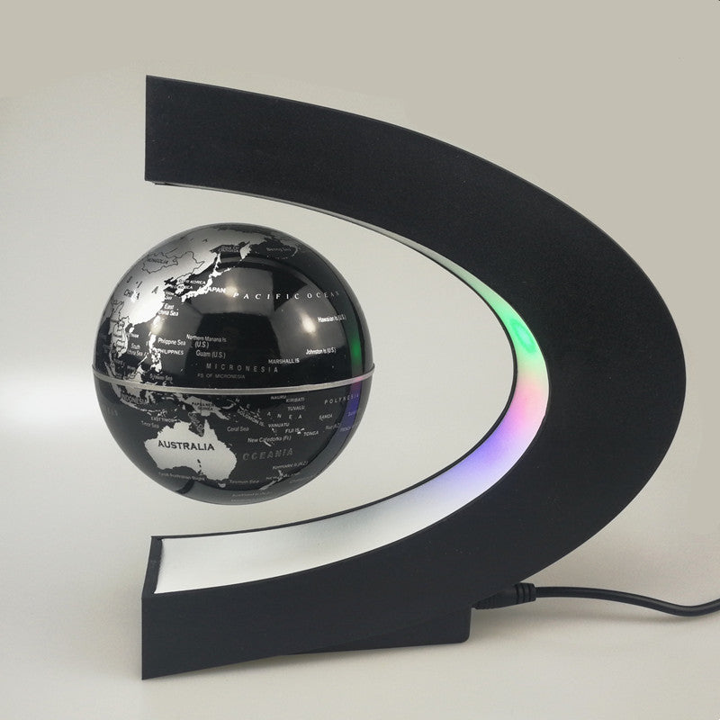 Magnetic Levitation Globe Rotating Luminous European-style Office Desktop Living Room Decoration - Prestige Pearls