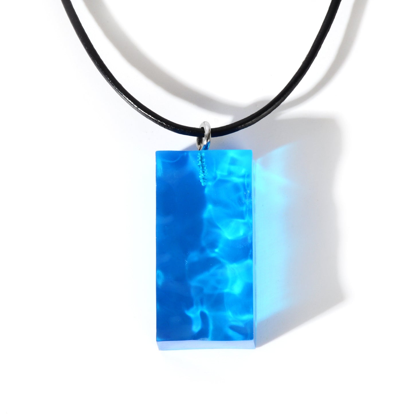 Resin Pendant Leather Cord Necklace PrestigePearls