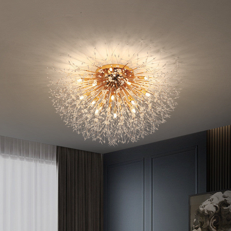 GlowDandelion- Dandelion Bedroom Crystal Ceiling Lamp PrestigePearls