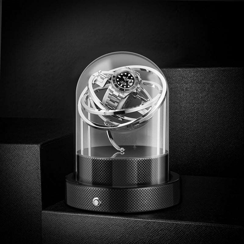 Beautiful Glass Cover Mechanical Watch Shaker