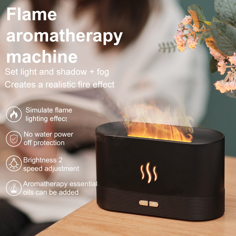 Factory Direct Sale Fire Flame Humidifier Aroma Diffuser 2022 Air Essential Oil Ultrasonic Humidifier - Prestige Pearls