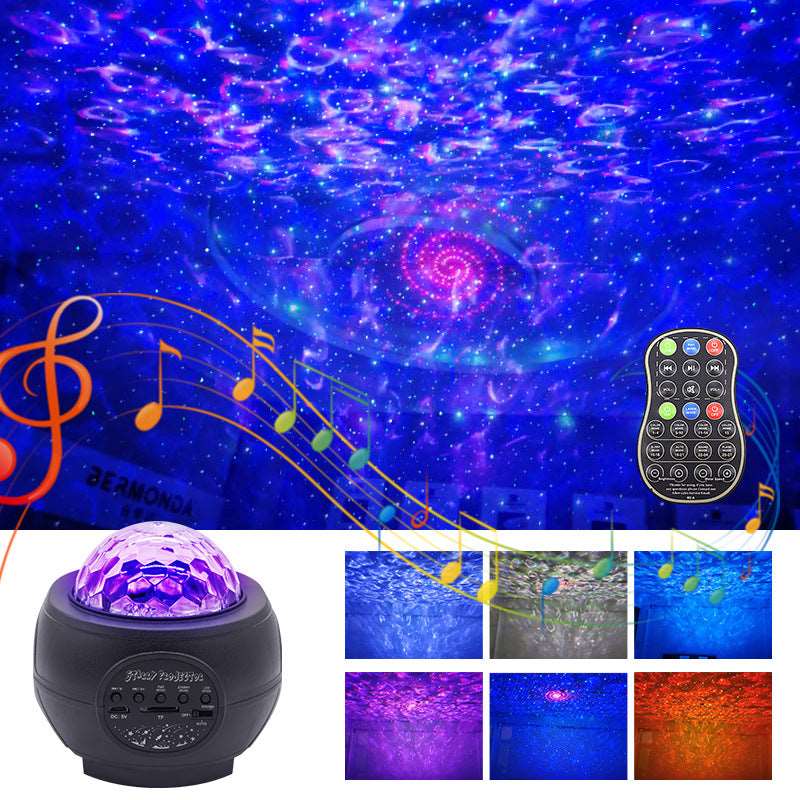 Starry flame water ripple led night light - prestigepearls