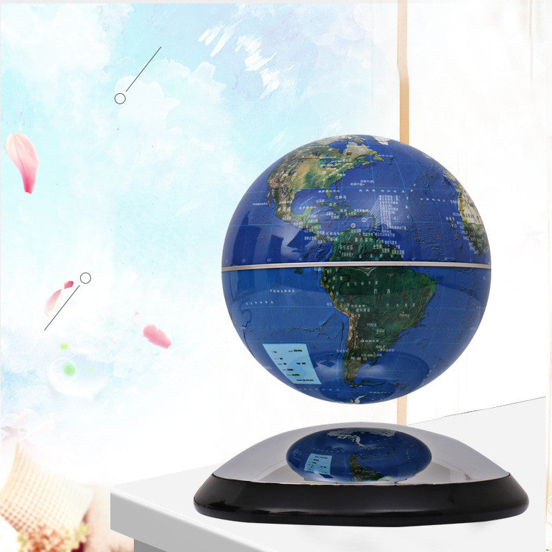 Magnetic Levitation Globe Rotation 6 Inch Mirror Base Office Ornaments Patent Manufacturers - prestigepearls