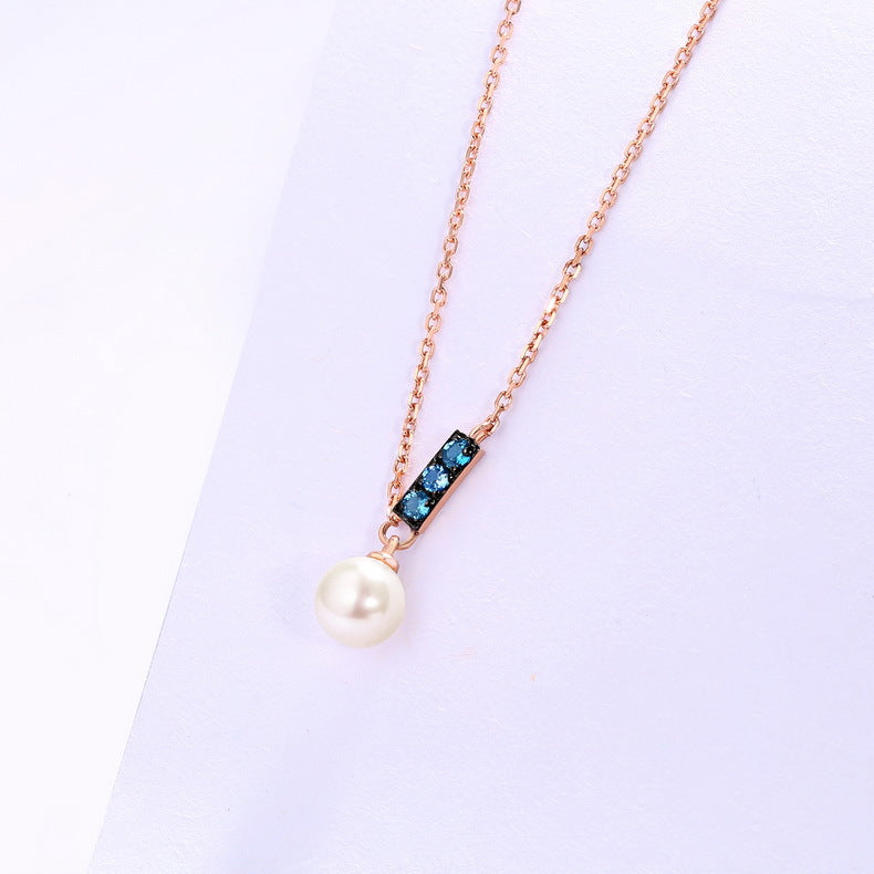 14K Rose Gold Jewelry New Korean Pearl Necklace Pendant PrestigePearls