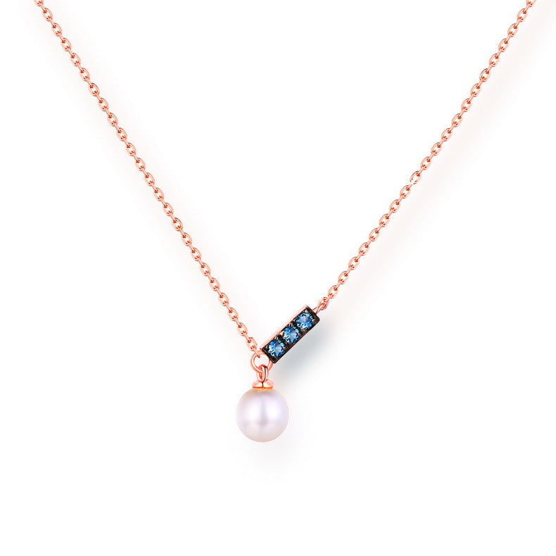 14K Rose Gold Jewelry New Korean Pearl Necklace Pendant PrestigePearls