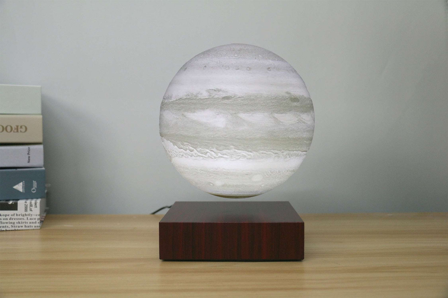 Levitating Earth Jupiter Lamp Magnetic Floating LED Night Light - prestigepearls