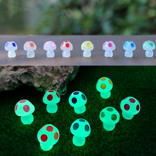 Five-point Mushroom Luminous Pendant Moss Micro Landscape Ornaments Crafts PrestigePearls