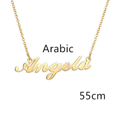 Necklace Alloy Pendant Font Fascinating Pendant Custom Name Necklace Personalized Necklace PrestigePearls