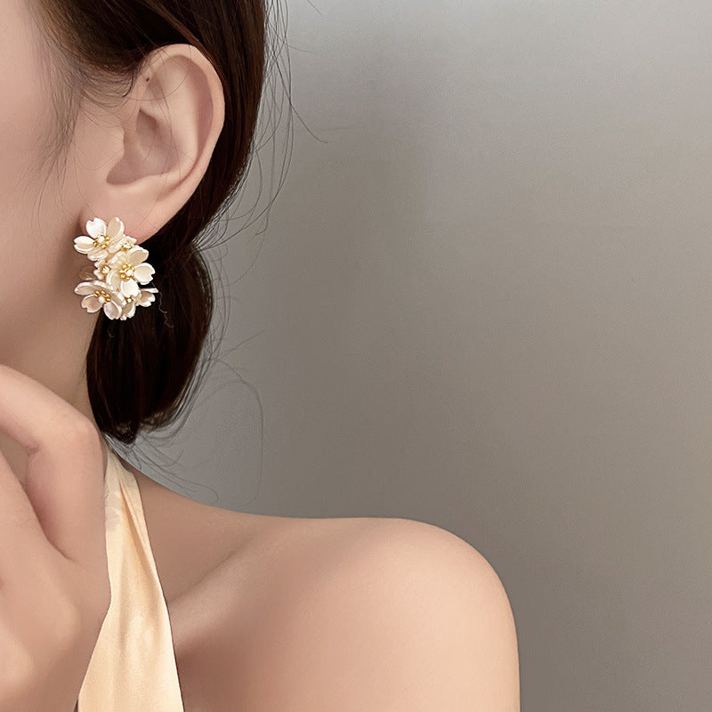 Unique Exaggerated Flower Earrings PrestigePearls