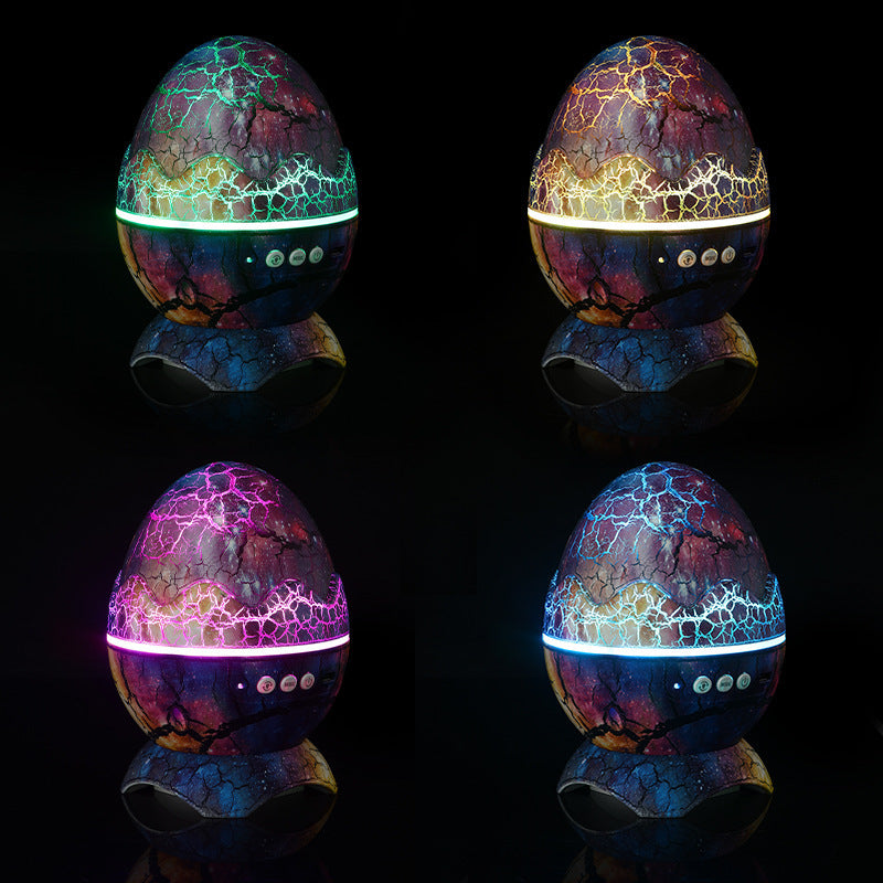 LED Dinosaur Egg Star Galaxy Projection Lamp Bluetooth Music - prestigepearls