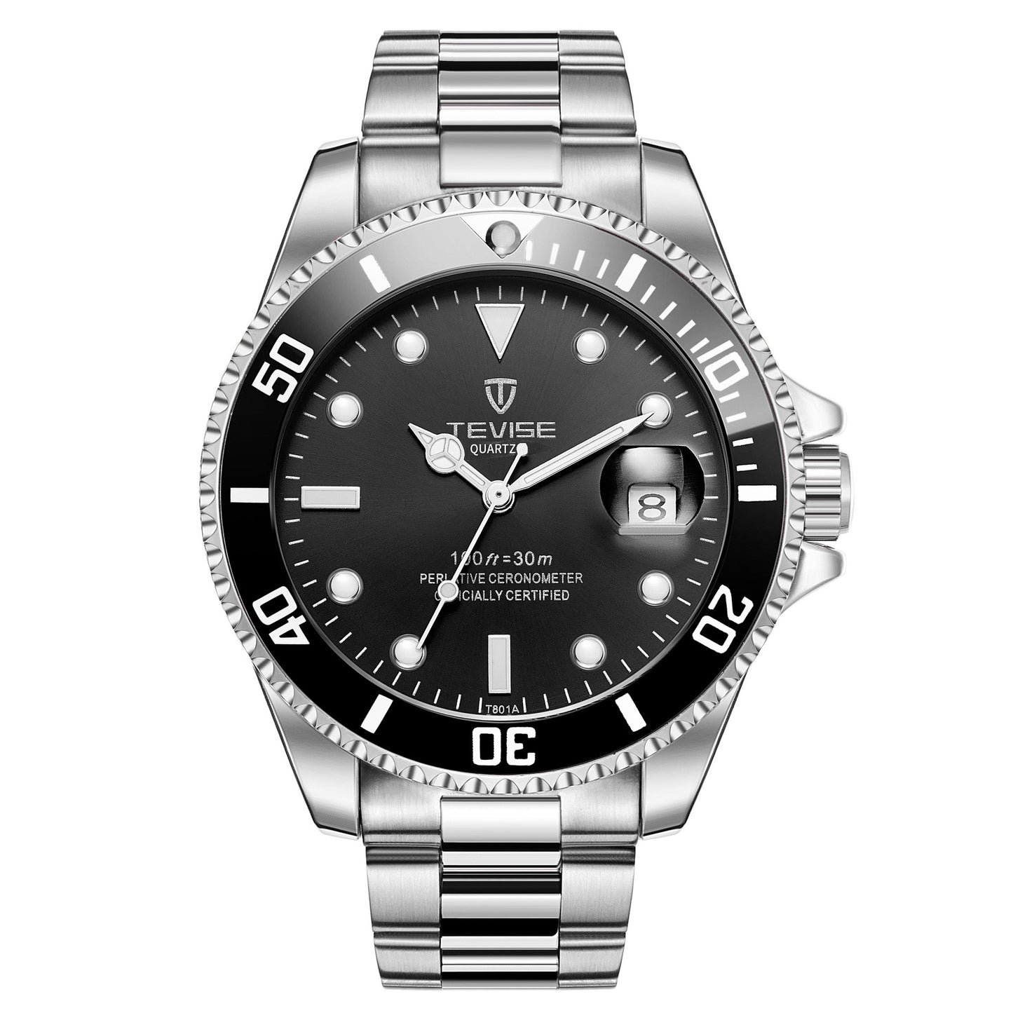 TEVISE T801A--Quartz Watch Sports Luminous PrestigePearls