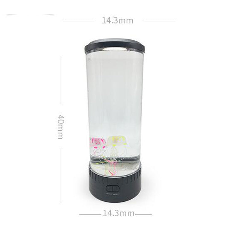 LED Jellyfish Aquarium Lamp Night Light USB Powered - prestigepearls