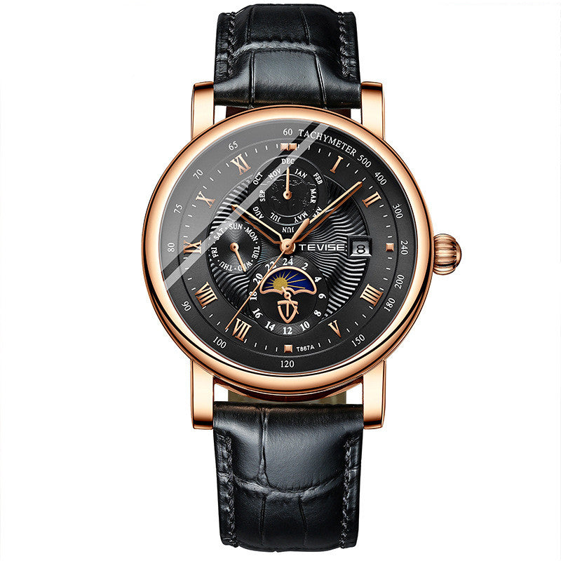 TEVISE T867A--Automatic Mechanical Tourbillon Men's Watch PrestigePearls