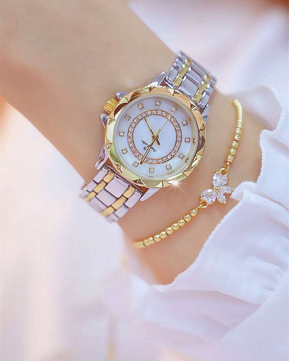 BEE SISTEN 1506 001__ Linked watch full diamond female watch