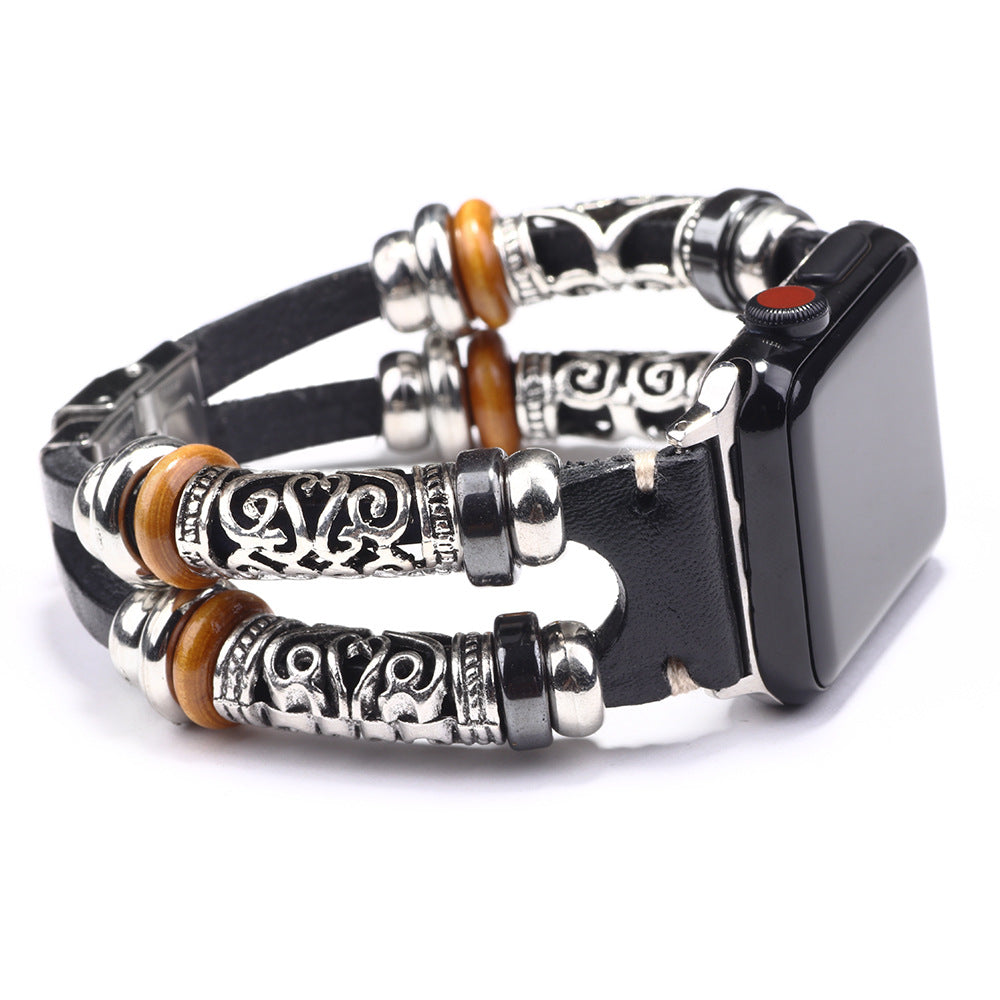 Strap Leather Watch Bracelet Smart Watch PrestigePearls