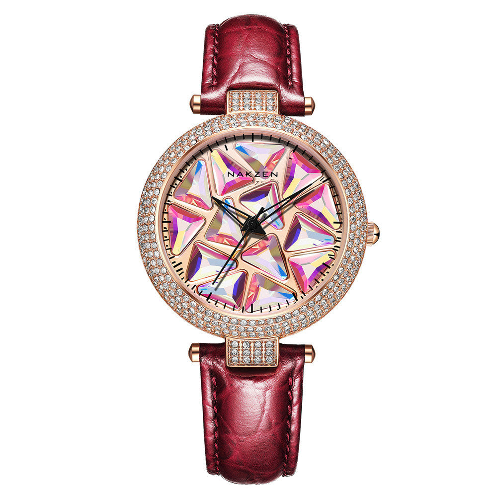 NAKZEN__Diamond Dial Women's Watch PrestigePearls