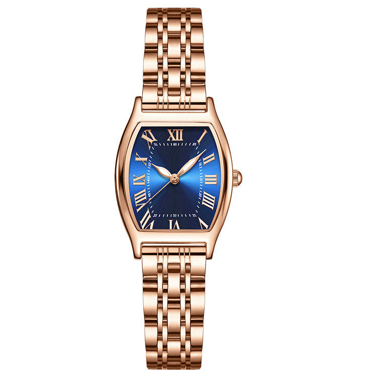 RoseAura Elegance Steel Timepiece__ Women's Fashion Simple Rose Gold Steel Watch PrestigePearls