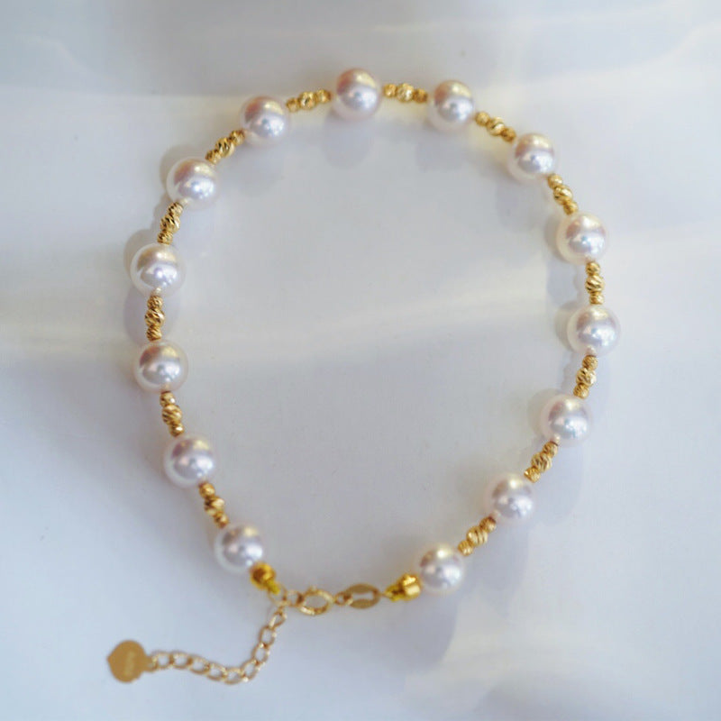 Aurora Akoya Pearl Bracelet_ Italian Ins Wind Akoya Sea Pearl Bracelet PrestigePearls