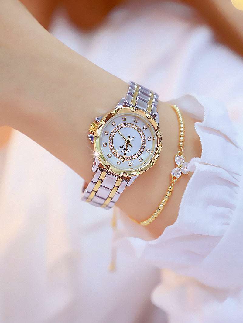 BEE SISTEN 1506 001__ Linked watch full diamond female watch