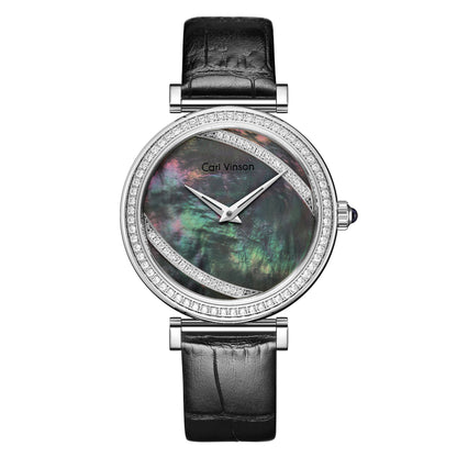 Women's Feather Dial Waterproof Belt Watch PrestigePearls