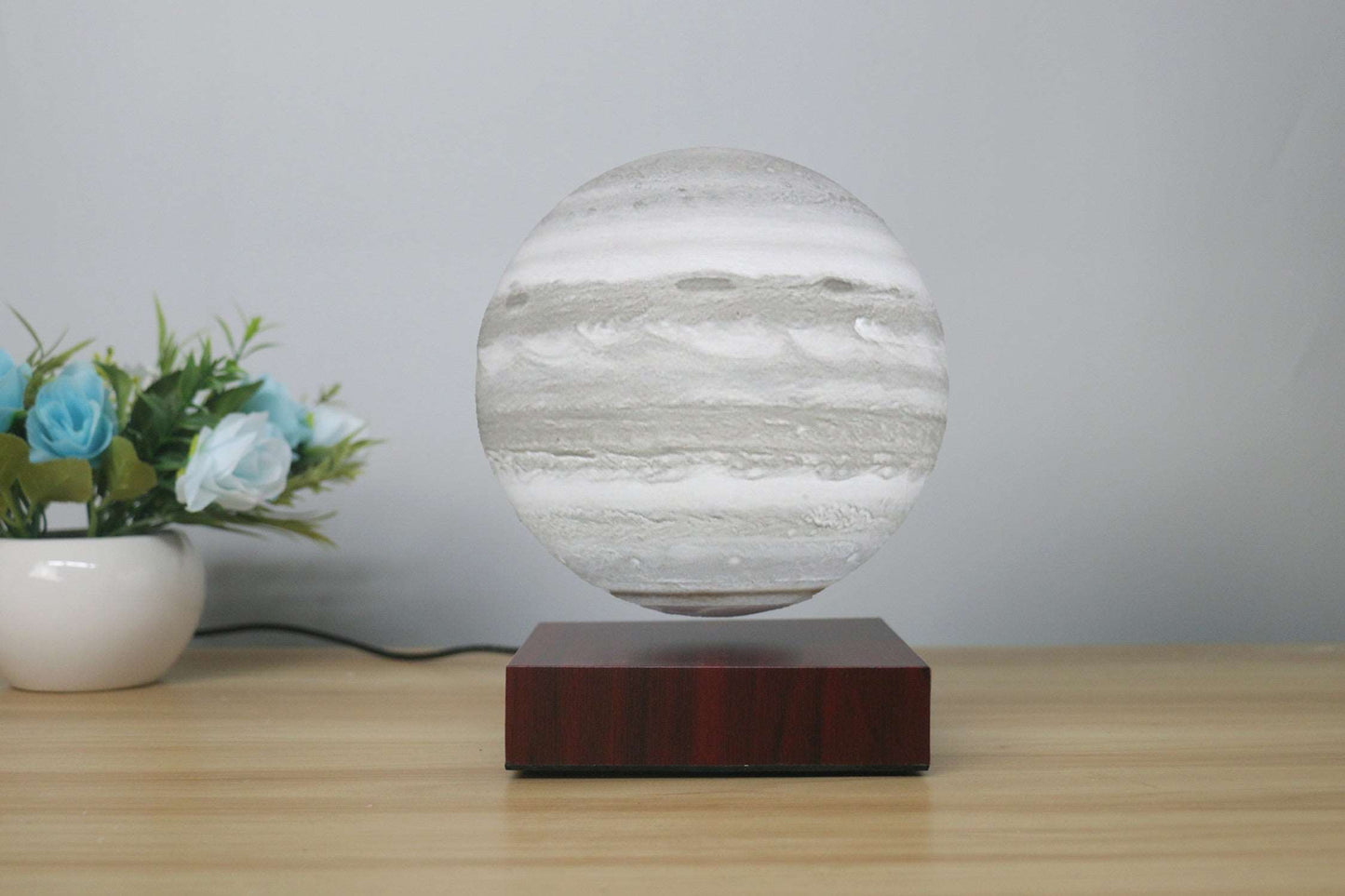 Levitating Earth Jupiter Lamp Magnetic Floating LED Night Light - prestigepearls