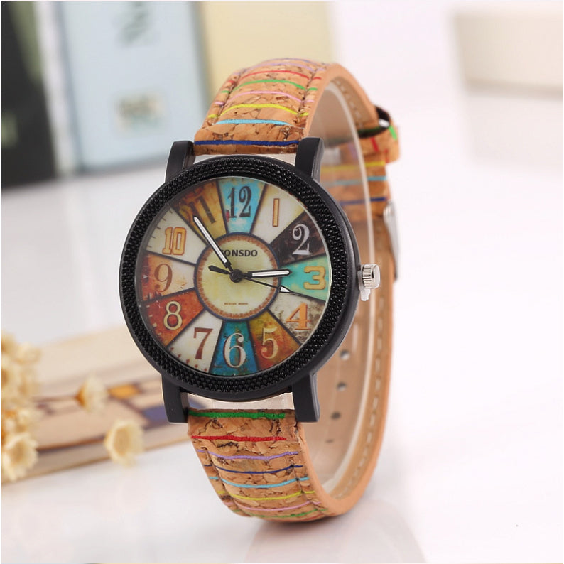 SUNSDO__Casual Vintage Leather Women Quartz Wrist Watch PrestigePearls