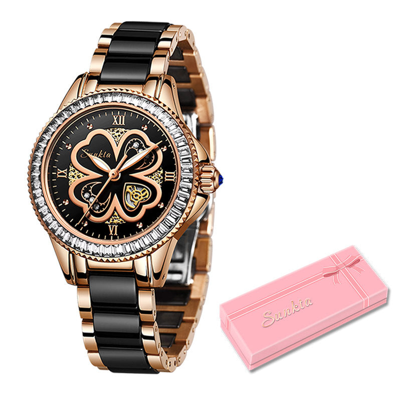 SUNKTA__ Women's Quartz Watch Waterproof Women PrestigePearls