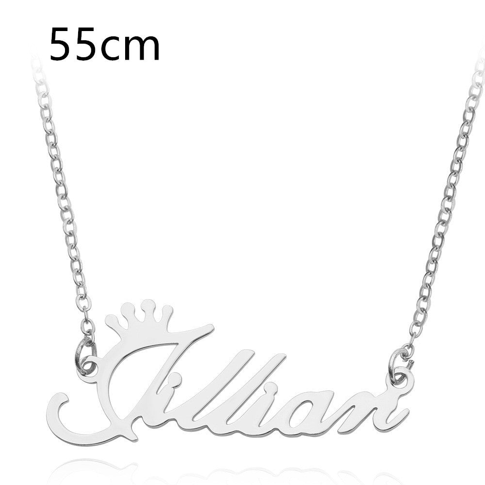 Necklace Alloy Pendant Font Fascinating Pendant Custom Name Necklace Personalized Necklace PrestigePearls