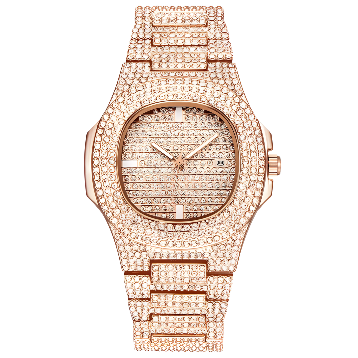 ICE-Out Bling Diamond Luxury Watch Men Gold Hi - Prestige Pearls