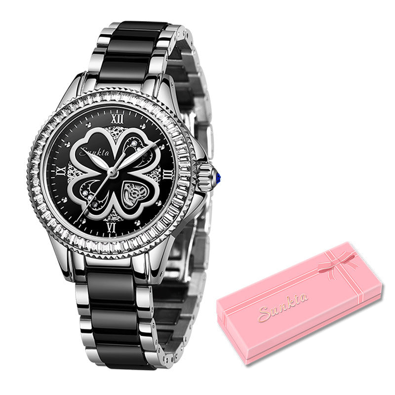 SUNKTA__ Women's Quartz Watch Waterproof Women PrestigePearls