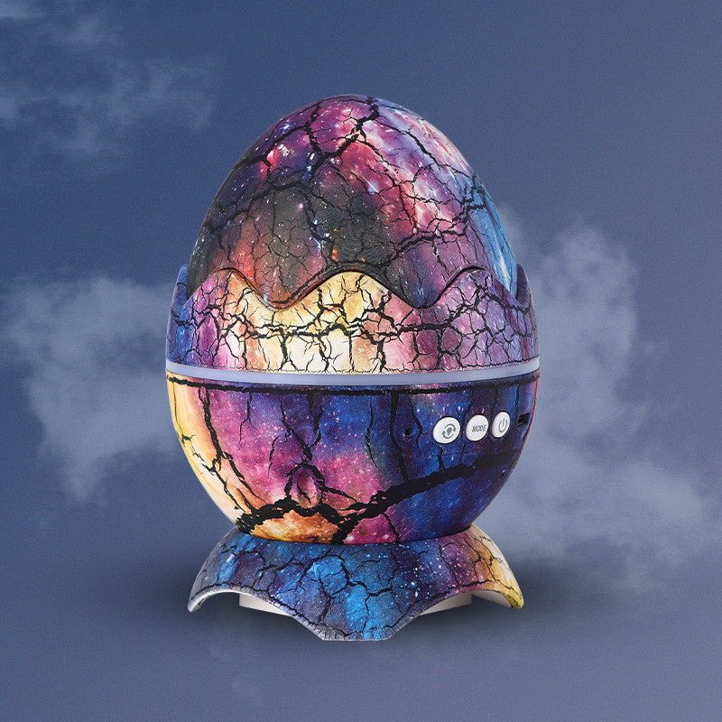 LED Dinosaur Egg Star Galaxy Projection Lamp Bluetooth Music - prestigepearls