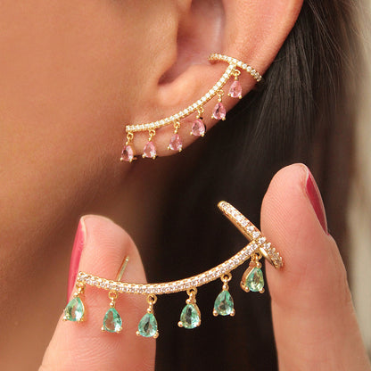 Korean-style Fashion Drop Tassel Earrings PrestigePearls