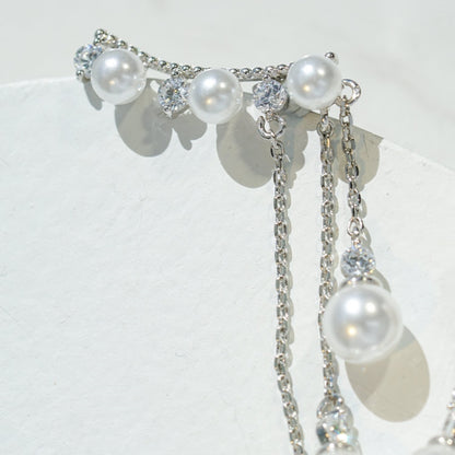 Long High Profile Tassel Pearl Eardrop Earring PrestigePearls