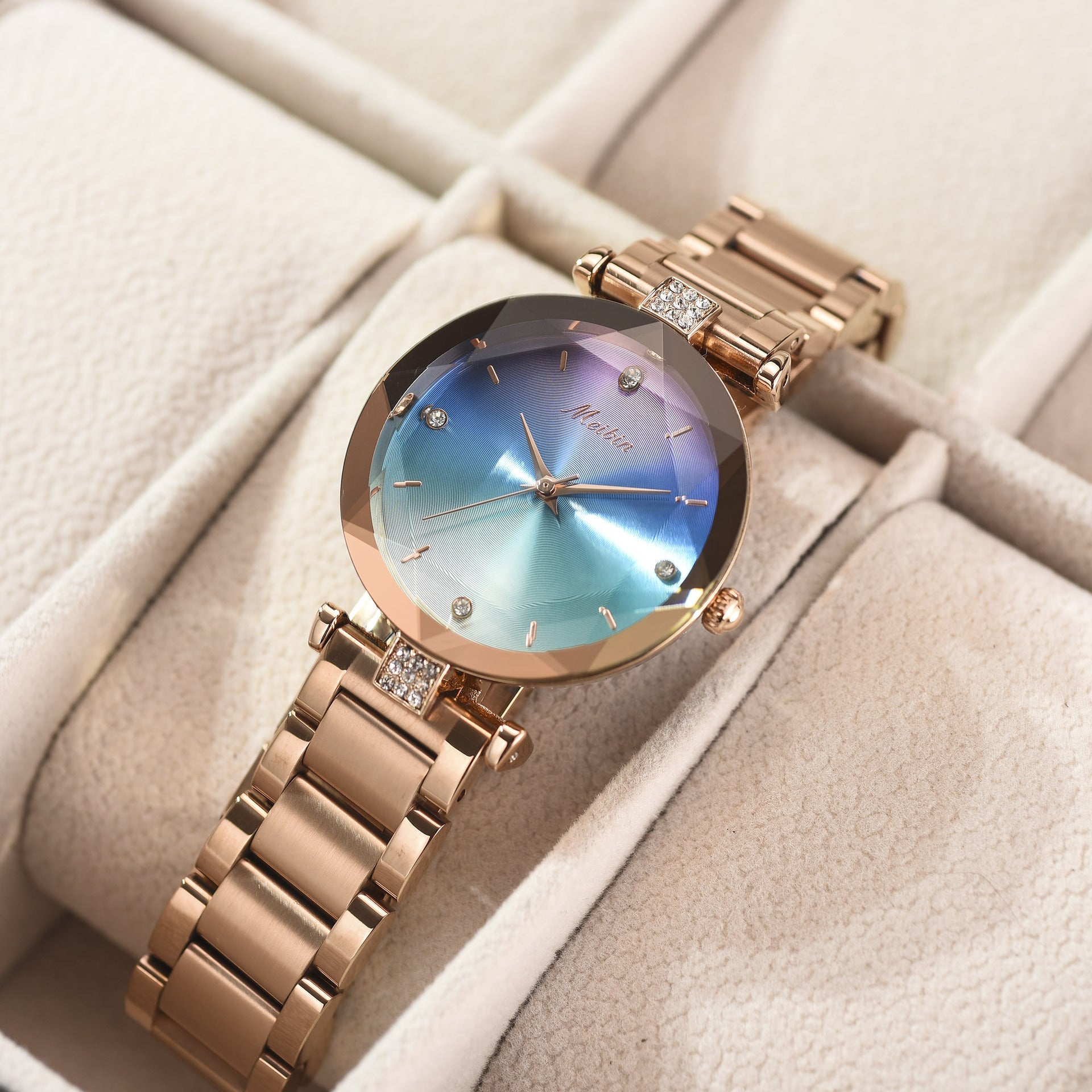 Fashion Symphony Face Waterproof Women's Watch Quartz Steel Band Student Women's Watch PrestigePearls