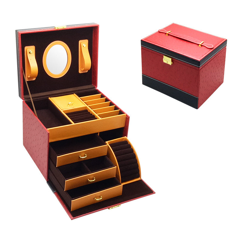 Leather Jewelry Storage Drawer High-end Jewelry Box PrestigePearls