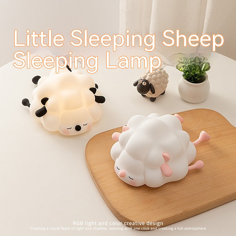 Sheep Silicone Pat Little Night Light Lovely Bedroom - prestigepearls